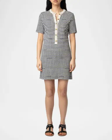 Zadig & Voltaire Tahoe Striped Mini Dress | Thumbnail 2 Zadig & Voltaire Tahoe Striped Mini Dress | Thumbnail 2