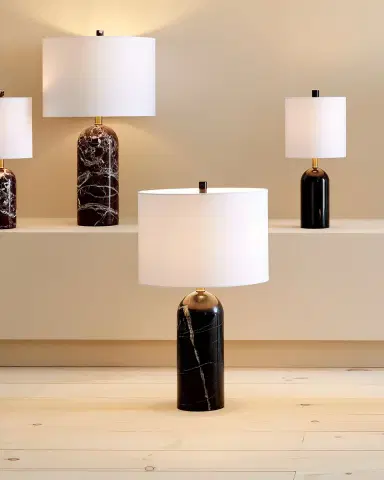 Global Views Callanish Marble Table Lamp, Large | Thumbnail 2 Global Views Callanish Marble Table Lamp, Large | Thumbnail 2