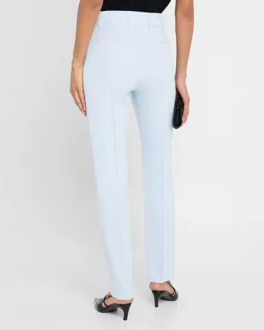 Emporio Armani Creased Straight-Leg Cady Crepe Trousers | Thumbnail 3