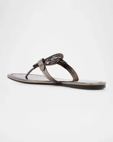 Tory Burch Miller Metallic Logo Thong Sandals | Thumbnail 3 Tory Burch Miller Metallic Logo Thong Sandals | Thumbnail 3