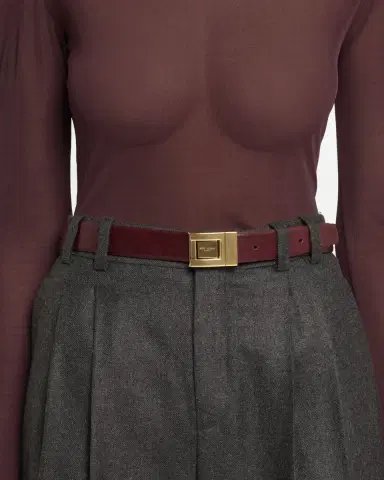 Saint Laurent Ceinture YSL Leather Belt | Thumbnail 2