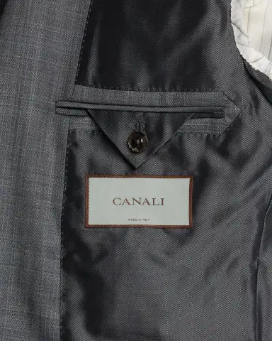 Canali Men's Wool and Silk Tonal Plaid Two-Piece Suit | Thumbnail 7 Canali Men's Wool and Silk Tonal Plaid Two-Piece Suit | Thumbnail 7