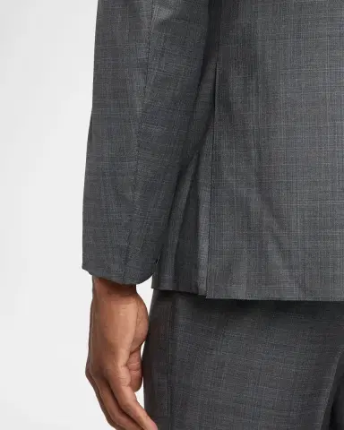 Canali Men's Wool and Silk Tonal Plaid Two-Piece Suit | Thumbnail 9 Canali Men's Wool and Silk Tonal Plaid Two-Piece Suit | Thumbnail 9