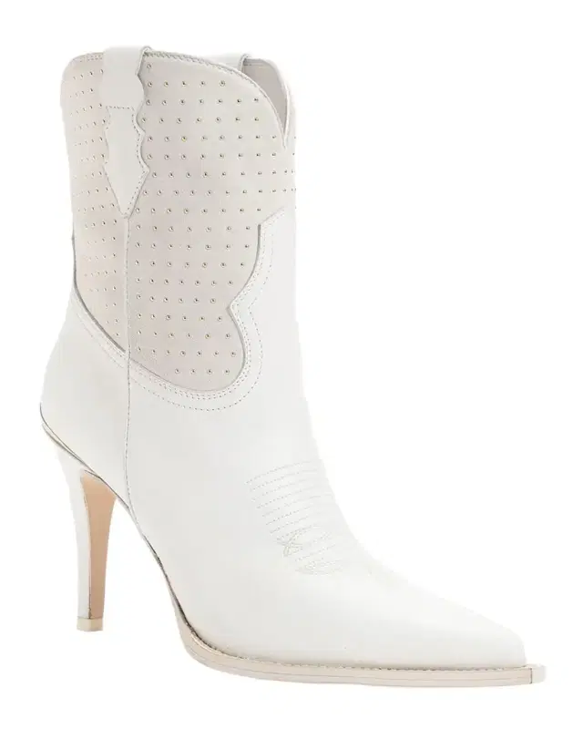 Partlow Wallis Studded Suede Western Booties