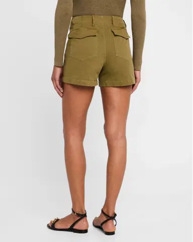 Nili Lotan Utility Cotton Gabardine Shorts | Thumbnail 3