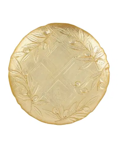 Vietri Moon Glass Olive Salad Plate | Thumbnail 1