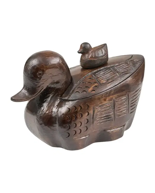 Jan Barboglio Pata Carved Wooden Box