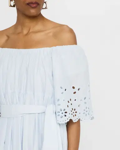Merlette Berenson Tiered Eyelet-Embroidered Midi Dress | Thumbnail 5 Merlette Berenson Tiered Eyelet-Embroidered Midi Dress | Thumbnail 5