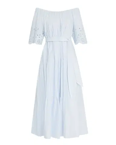 Merlette Berenson Tiered Eyelet-Embroidered Midi Dress | Thumbnail 1 Merlette Berenson Tiered Eyelet-Embroidered Midi Dress | Thumbnail 1