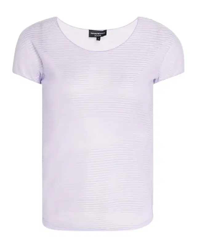 Striped Scoop-Neck Viscose T-Shirt