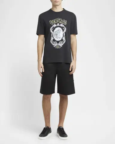 Versace Men 's Medusa Gabardine Shorts | Thumbnail 2
