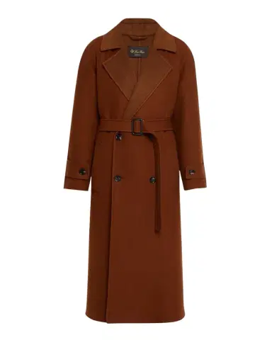 Loro Piana Foster Double-Breast Belted Cashmere Coat | Thumbnail 1