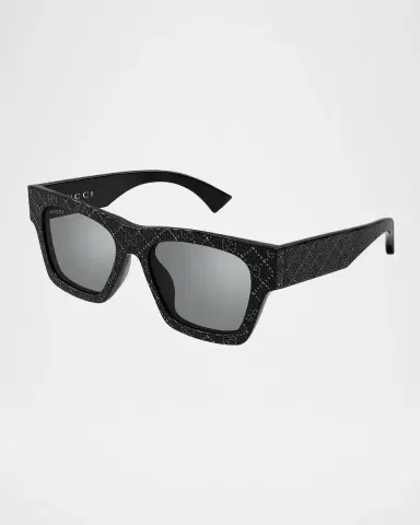 Gucci Rectangular Acetate Sunglasses | Thumbnail 3 Gucci Rectangular Acetate Sunglasses | Thumbnail 3