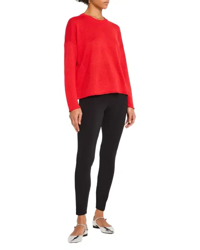 Cropped High-Rise Jersey Leggings