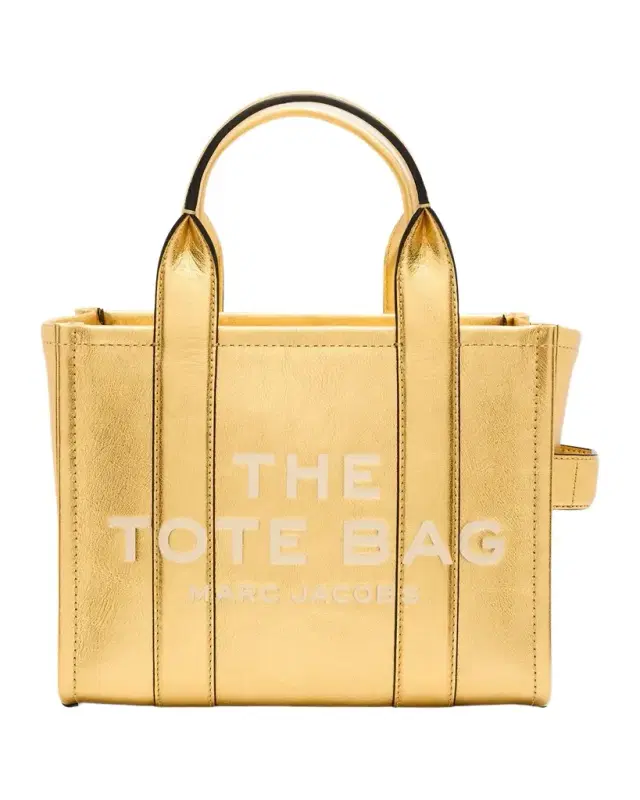 The Metallic Leather Small Tote Bag