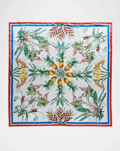 St. Piece Amber Double-Sided Silk Scarf | Thumbnail 4