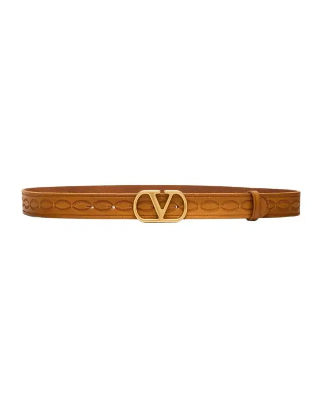 VLogo Signature Leather Belt, 30mm VLogo Signature Leather Belt, 30mm