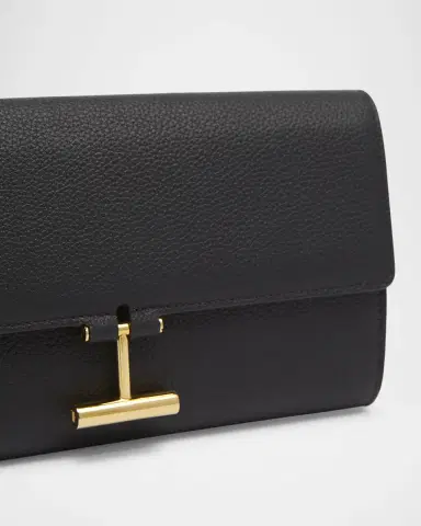 TOM FORD Leather T Bar Wristlet Clutch Bag | Thumbnail 9