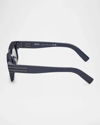 ZEGNA Men's Rectangle Acetate Sunglasses | Thumbnail 3 ZEGNA Men's Rectangle Acetate Sunglasses | Thumbnail 3