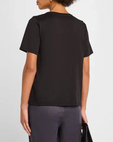 Eileen Fisher Crewneck Organic Cotton Jersey Tee | Thumbnail 2 Eileen Fisher Crewneck Organic Cotton Jersey Tee | Thumbnail 2