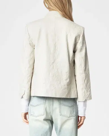 Zadig & Voltaire Veryn Crinkled Leather Jacket | Thumbnail 3