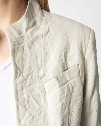Zadig & Voltaire Veryn Crinkled Leather Jacket | Thumbnail 5