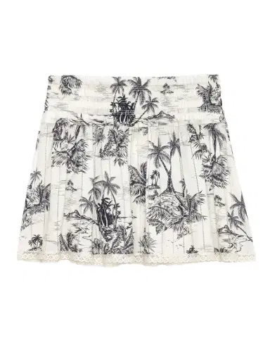 Zadig & Voltaire Jocky Tropical Island Mini Skirt | Thumbnail 1 Zadig & Voltaire Jocky Tropical Island Mini Skirt | Thumbnail 1