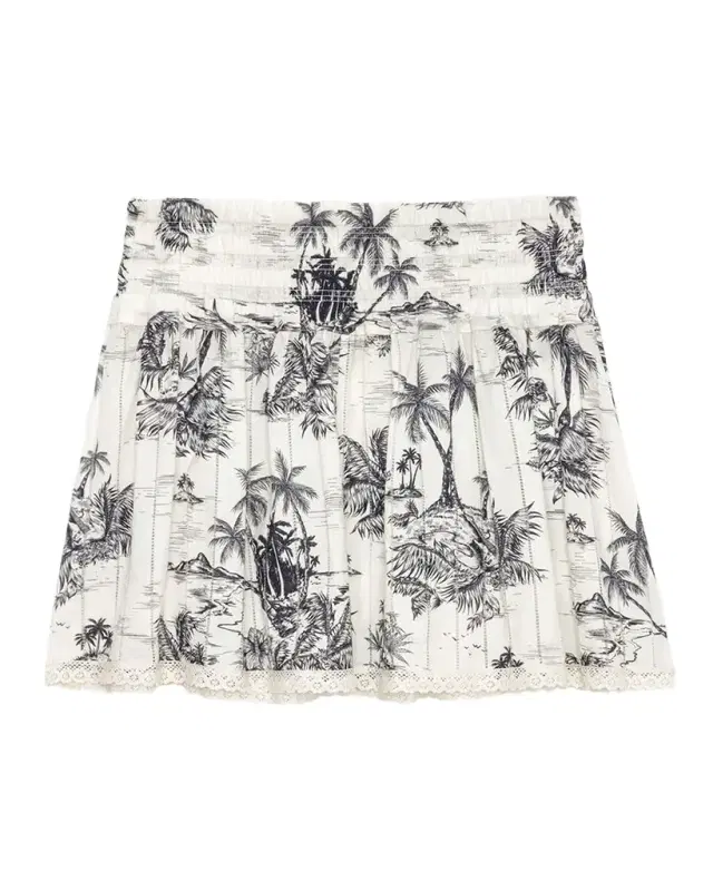 Zadig & Voltaire Jocky Tropical Island Mini Skirt