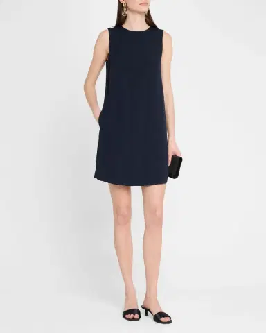 Emporio Armani Sleeveless Front-Slit Tunic Mini Dress | Thumbnail 2