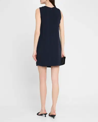 Emporio Armani Sleeveless Front-Slit Tunic Mini Dress | Thumbnail 3