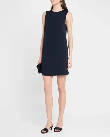 Emporio Armani Sleeveless Front-Slit Tunic Mini Dress | Thumbnail 4