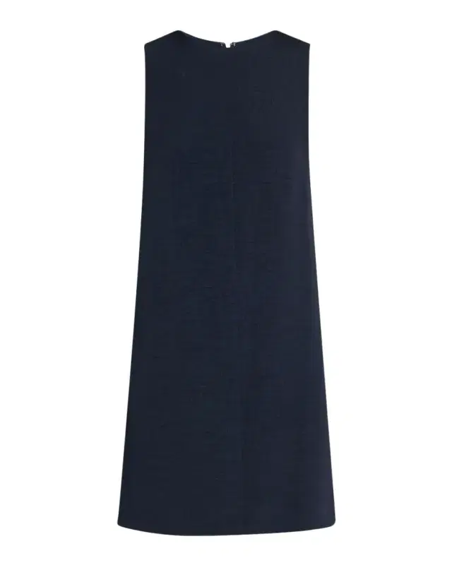 Emporio Armani Sleeveless Front-Slit Tunic Mini Dress