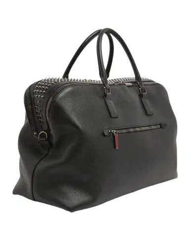 Christian Louboutin Men's Funky Leather Empire Spikes Weekender Bag | Thumbnail 1 Christian Louboutin Men's Funky Leather Empire Spikes Weekender Bag | Thumbnail 1