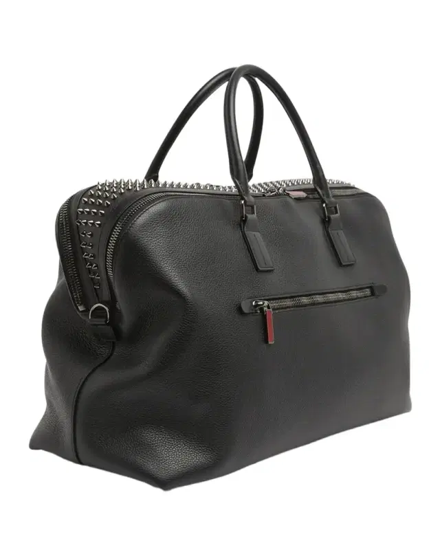 Men's Funky Leather Empire Spikes Weekender Bag