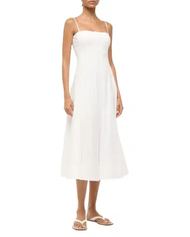 STAUD Wylie Paneled Midi Dress | Thumbnail 1 STAUD Wylie Paneled Midi Dress | Thumbnail 1