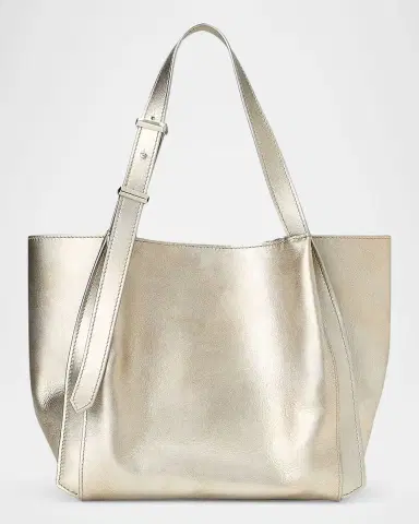 Ralph Lauren Collection RL 888 Small Metallic Calfskin Tote Bag | Thumbnail 6 Ralph Lauren Collection RL 888 Small Metallic Calfskin Tote Bag | Thumbnail 6