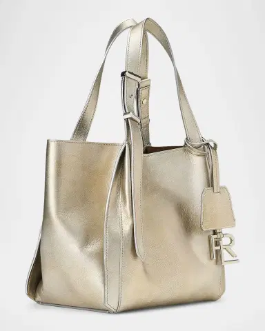 Ralph Lauren Collection RL 888 Small Metallic Calfskin Tote Bag | Thumbnail 7 Ralph Lauren Collection RL 888 Small Metallic Calfskin Tote Bag | Thumbnail 7
