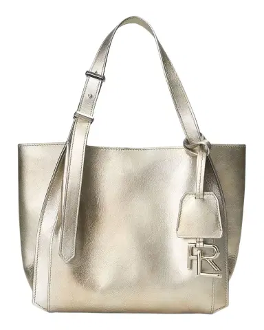Ralph Lauren Collection RL 888 Small Metallic Calfskin Tote Bag | Thumbnail 1 Ralph Lauren Collection RL 888 Small Metallic Calfskin Tote Bag | Thumbnail 1