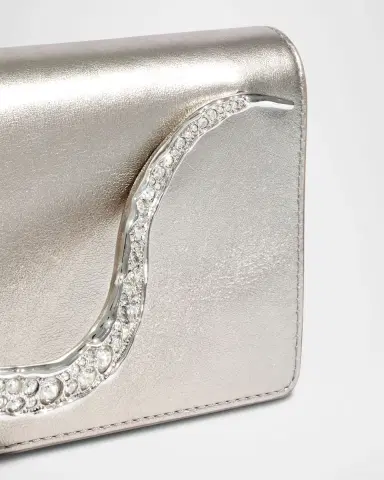 ALEXIS BITTAR Crystal Curve Metallic Leather Clutch Bag | Thumbnail 6 ALEXIS BITTAR Crystal Curve Metallic Leather Clutch Bag | Thumbnail 6
