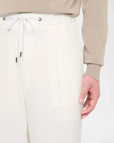 Giorgio Armani Men's Linen Drawstring Trousers | Thumbnail 6 Giorgio Armani Men's Linen Drawstring Trousers | Thumbnail 6