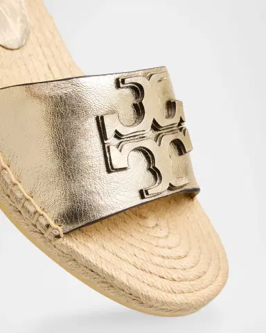 Tory Burch Ines Metallic Double T Wedge Espadrilles | Thumbnail 5 Tory Burch Ines Metallic Double T Wedge Espadrilles | Thumbnail 5