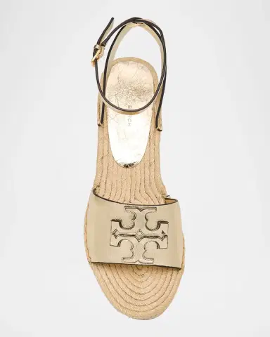 Tory Burch Ines Metallic Double T Wedge Espadrilles | Thumbnail 6 Tory Burch Ines Metallic Double T Wedge Espadrilles | Thumbnail 6