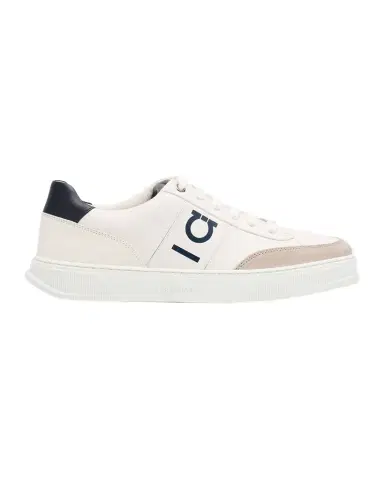 Ferragamo Men's Alaska Gancio Leather Low-Top Sneakers | Thumbnail 1 Ferragamo Men's Alaska Gancio Leather Low-Top Sneakers | Thumbnail 1