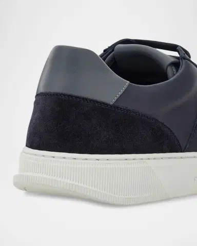 Ferragamo Men's Alaska Gancio Leather Low-Top Sneakers | Thumbnail 4 Ferragamo Men's Alaska Gancio Leather Low-Top Sneakers | Thumbnail 4