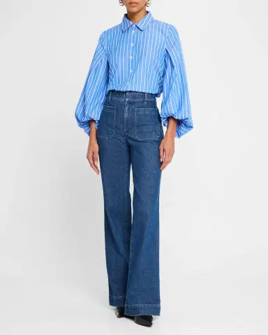 TANYA TAYLOR Nicole Patch Pocket Jeans | Thumbnail 2