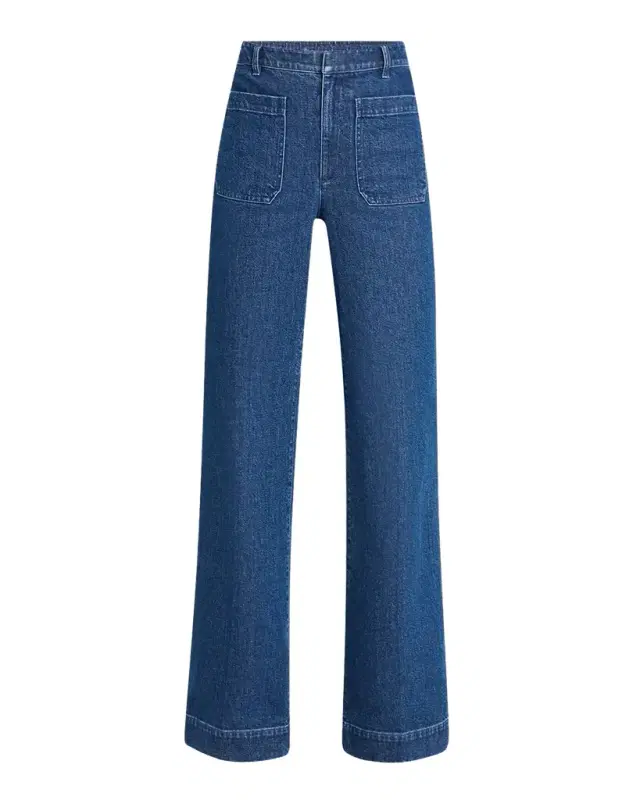 Tanya Taylor Nicole Patch Pocket Jeans