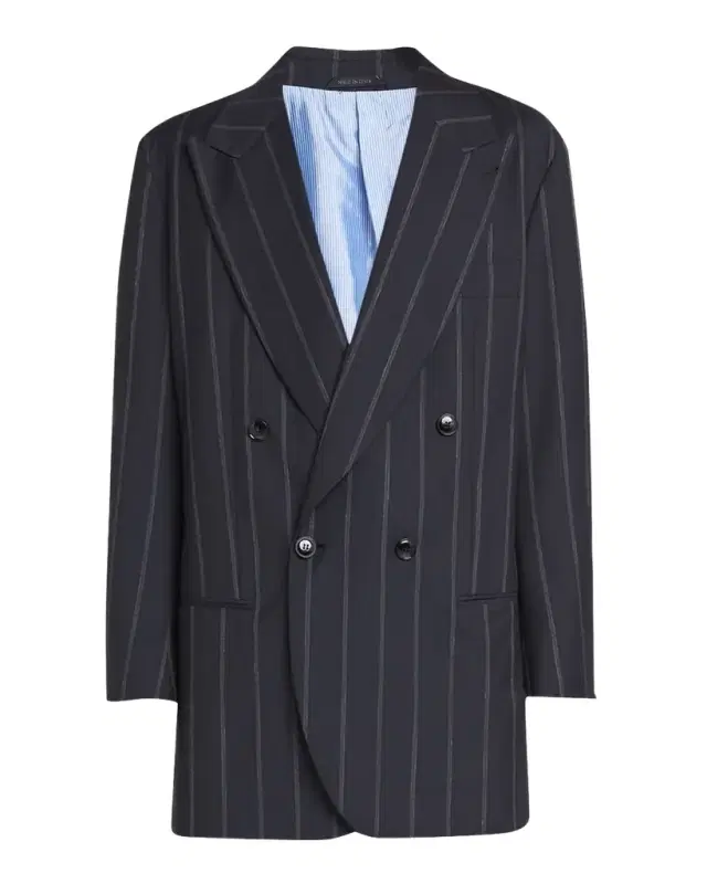 Giorgio Armani Men 's Heritage Pinstripe Oversized Suit