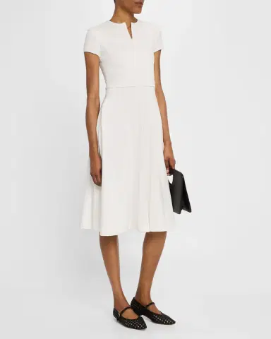 Emporio Armani A-Line Milano Jersey Dress | Thumbnail 4 Emporio Armani A-Line Milano Jersey Dress | Thumbnail 4