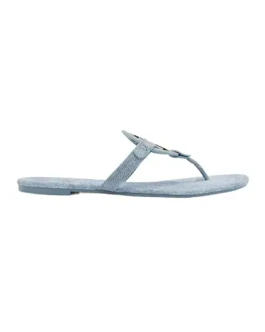 Tory Burch Miller Denim Logo Thong Sandals | Thumbnail 1 Tory Burch Miller Denim Logo Thong Sandals | Thumbnail 1