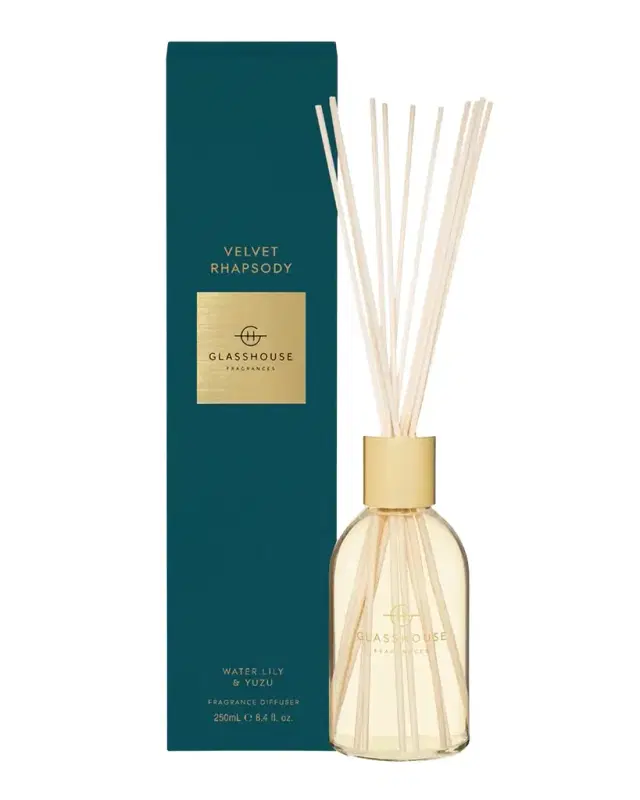 Glasshouse Fragrances Velvet Rhapsody Fragrance Diffuser, 8.4 oz.